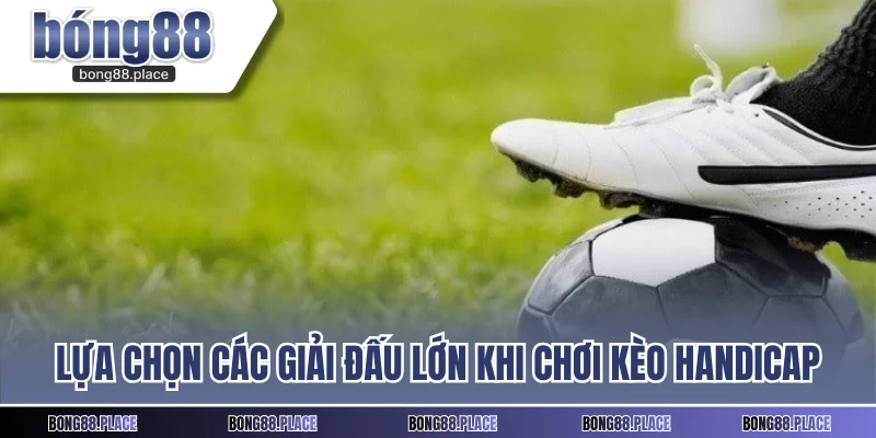 Lựa chọn các giải đấu lớn khi chơi kèo Handicap